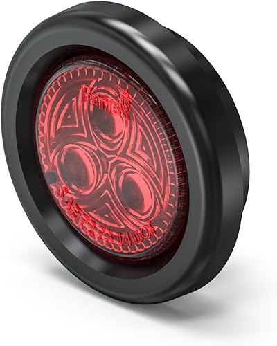Feniex Luces LED DOT de la serie de camiones (rojo, marcador redondo de 2 pulgadas)