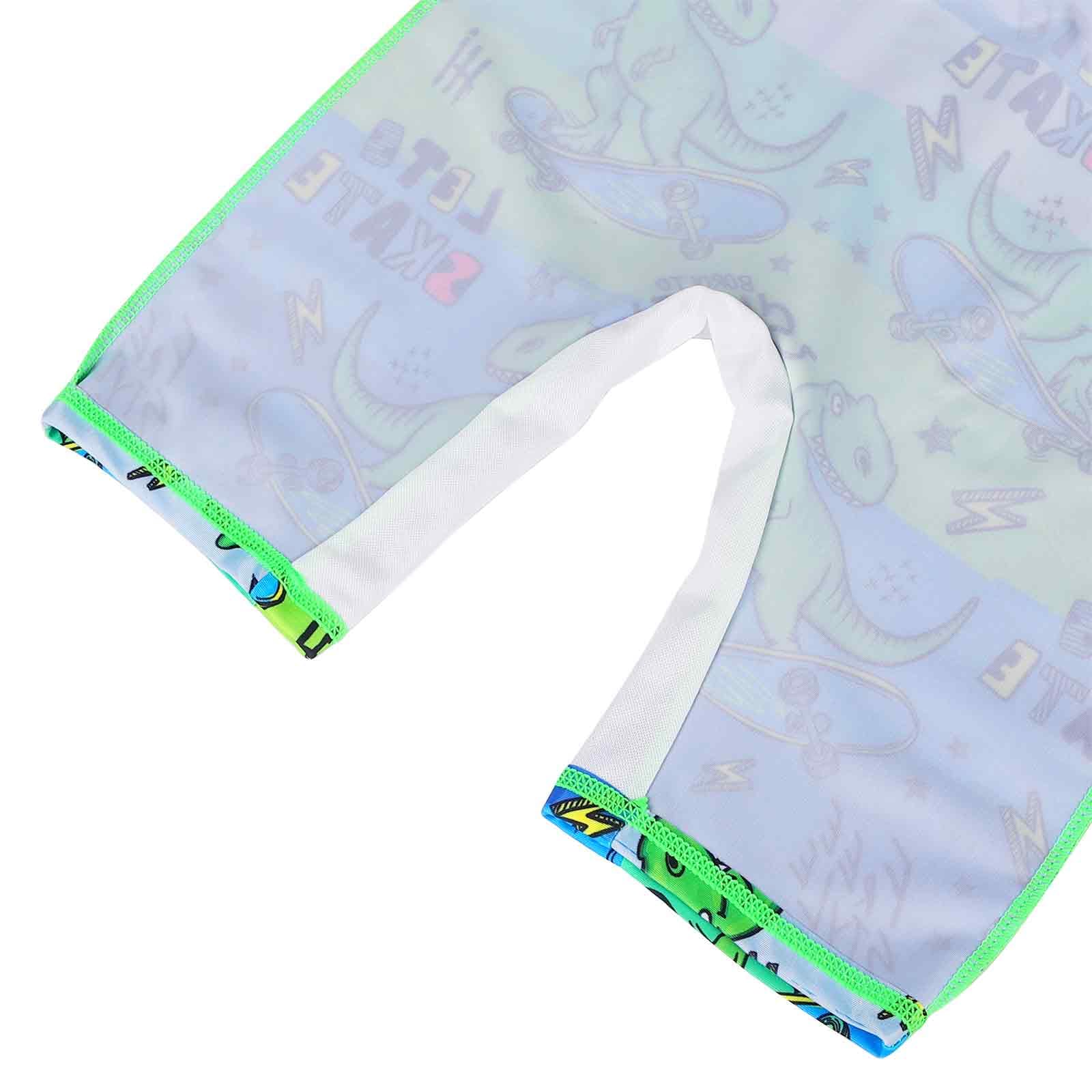 HUAANIUE Jungen Badeanzug 3-12 Jahre Kurzarm Schwimmanzug Einteiler UV | Hochelastisch, schnelltrocknend, atmungsaktiv, sicherer Sitz, Kurzarm Design, Reißverschluss, Pool, Strand, Wasserpark