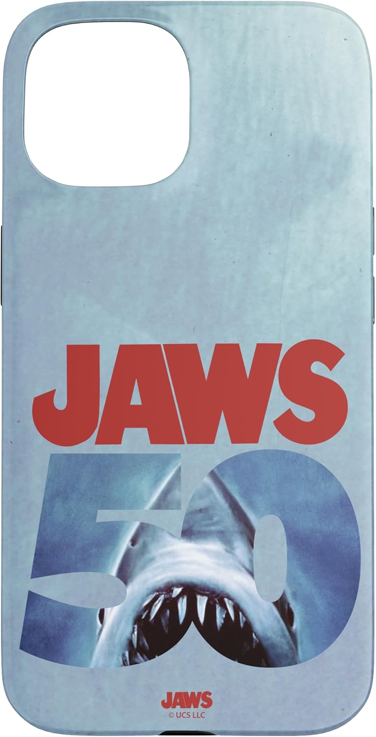 Jaws 50th Anniversary Logo Front & Back Case for iPhone 16
