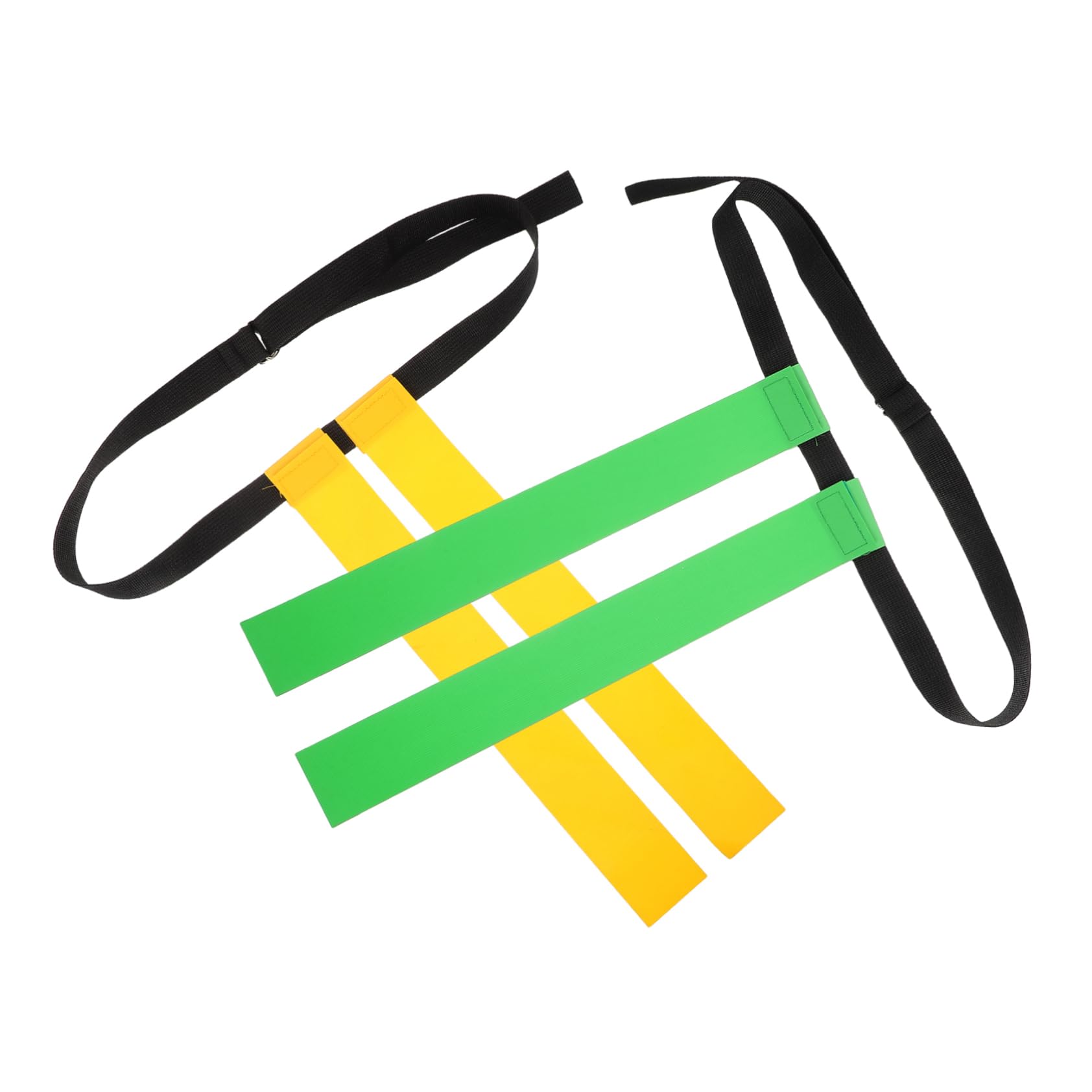 KOMBIUDA 2-pack Flag Football Belt Penalty Flags Adjustable Waist Belt for Team Sports