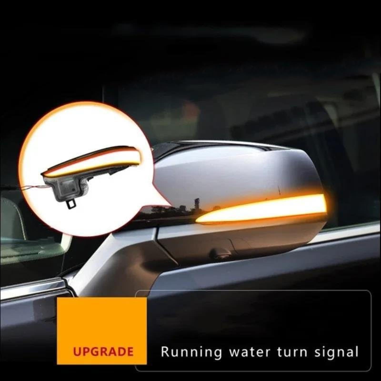Dynamiczny kierunkowskaz, dla TOYOTA, dla Alphard, dla Vellfire 2015-2019 migacz Led boczna lampka kontrolna w lusterku światła samochodowe Lustro Obróć światło sygnałowe