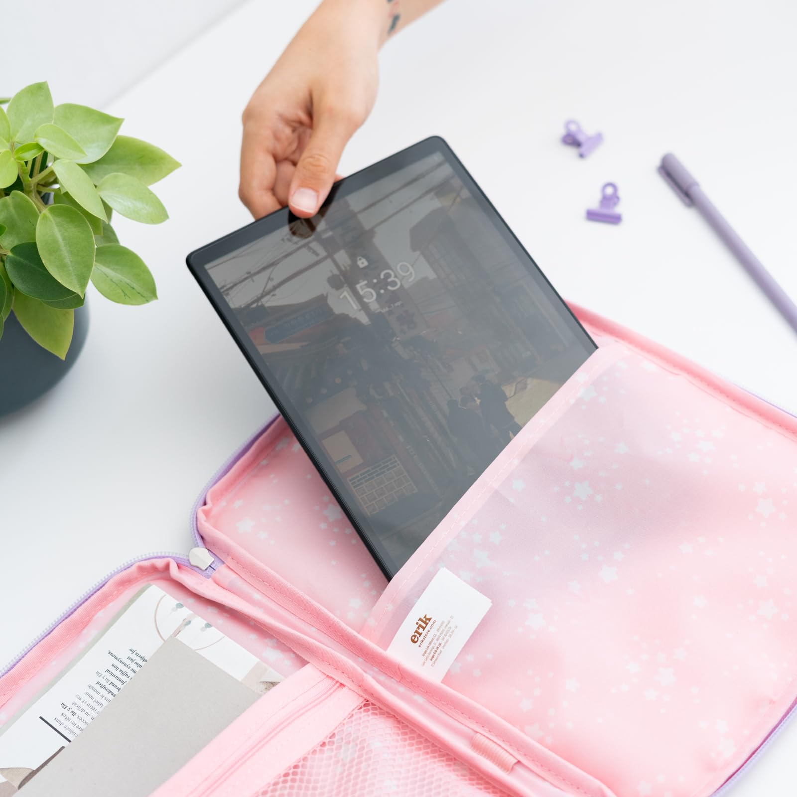 Grupo Erik Pusheen Stationery A4-Präsentationsmappe, 30 Taschen, Propylenhüllen, A4-Sichtbuch, Dokumentenumschlag mit Klettverschluss, Pusheen-Geschenke für Katzenliebhaber
