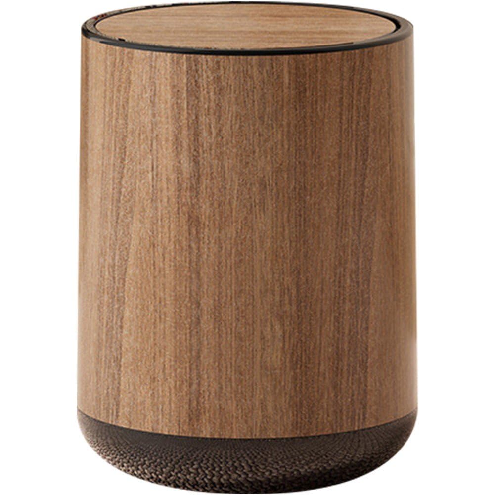 Poubelle à grains de bois Dianzan grande capacité à clapet double seau cuisine