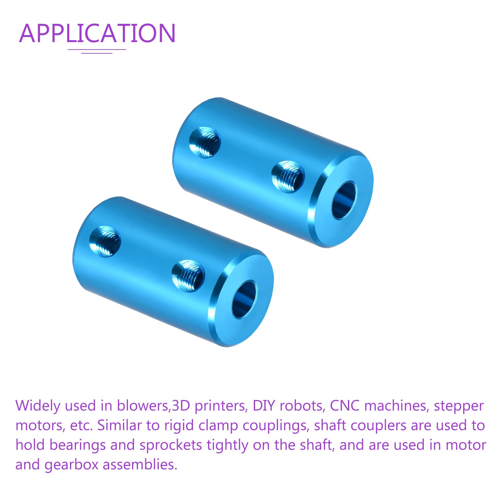 Starre Wellenkupplung 6-6mm Für 3D-Drucker & Motoren – Alu-Legierung