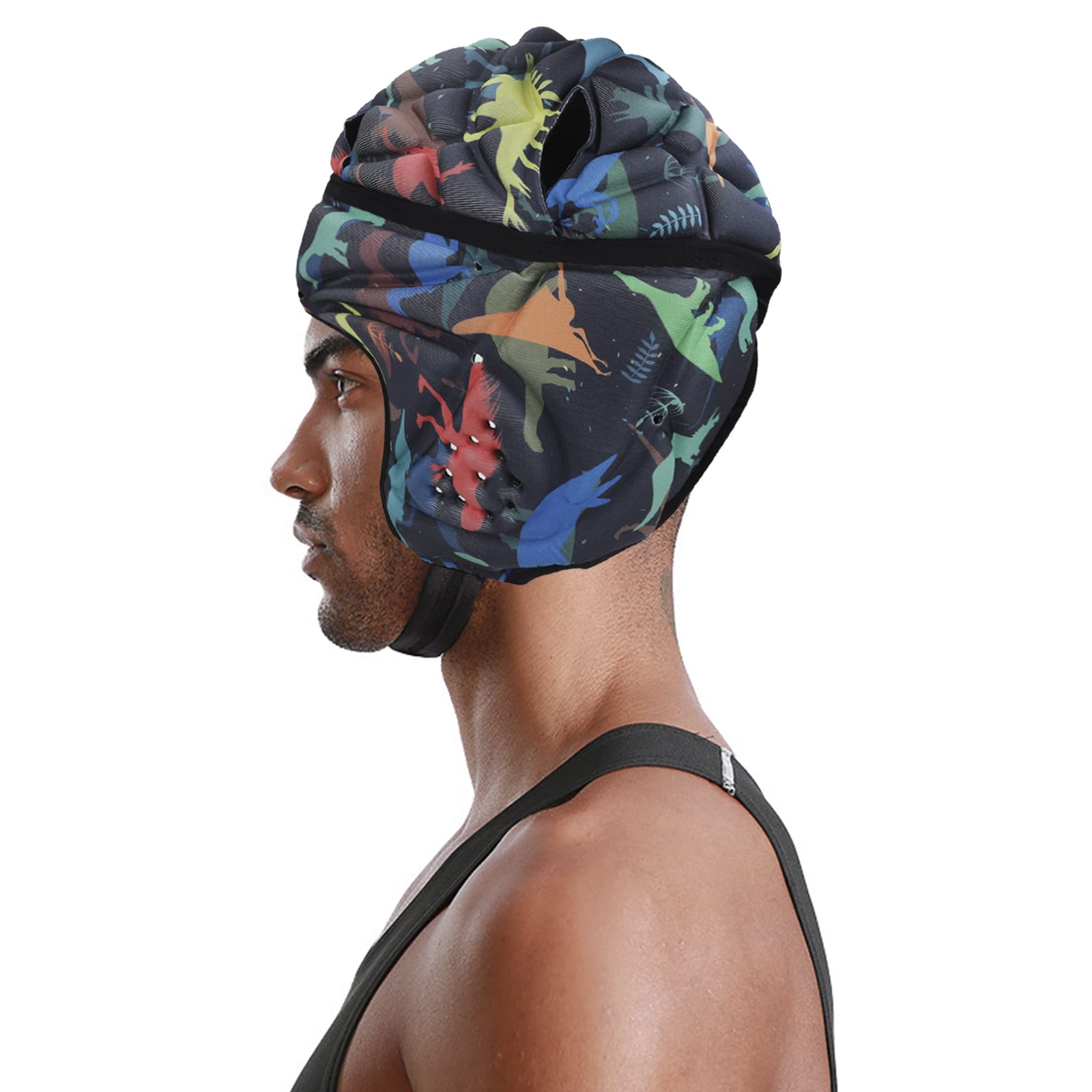 Rugby Helm Kopfschutz Torhüter Fußball Torwart Helm Sport Kopfbedeckung Scrum Cap Kopfschutz Weicher Schutzhelm Unterstützung für Hockey Fußball Rugby