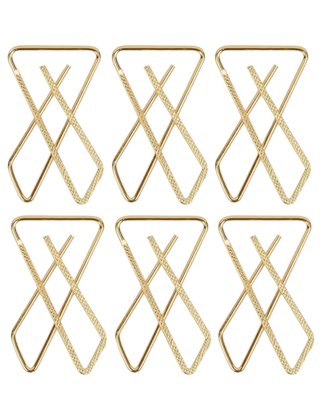 Safety Saree Pin Brooch Set for Women & Girls | Heavy-Duty Sari, Sadi, & Dupatta Pins | Fashion Hijab Broach Accessories | Protect Fabric & Prevent Folds Golden Finish (Pack of 6)-image-28