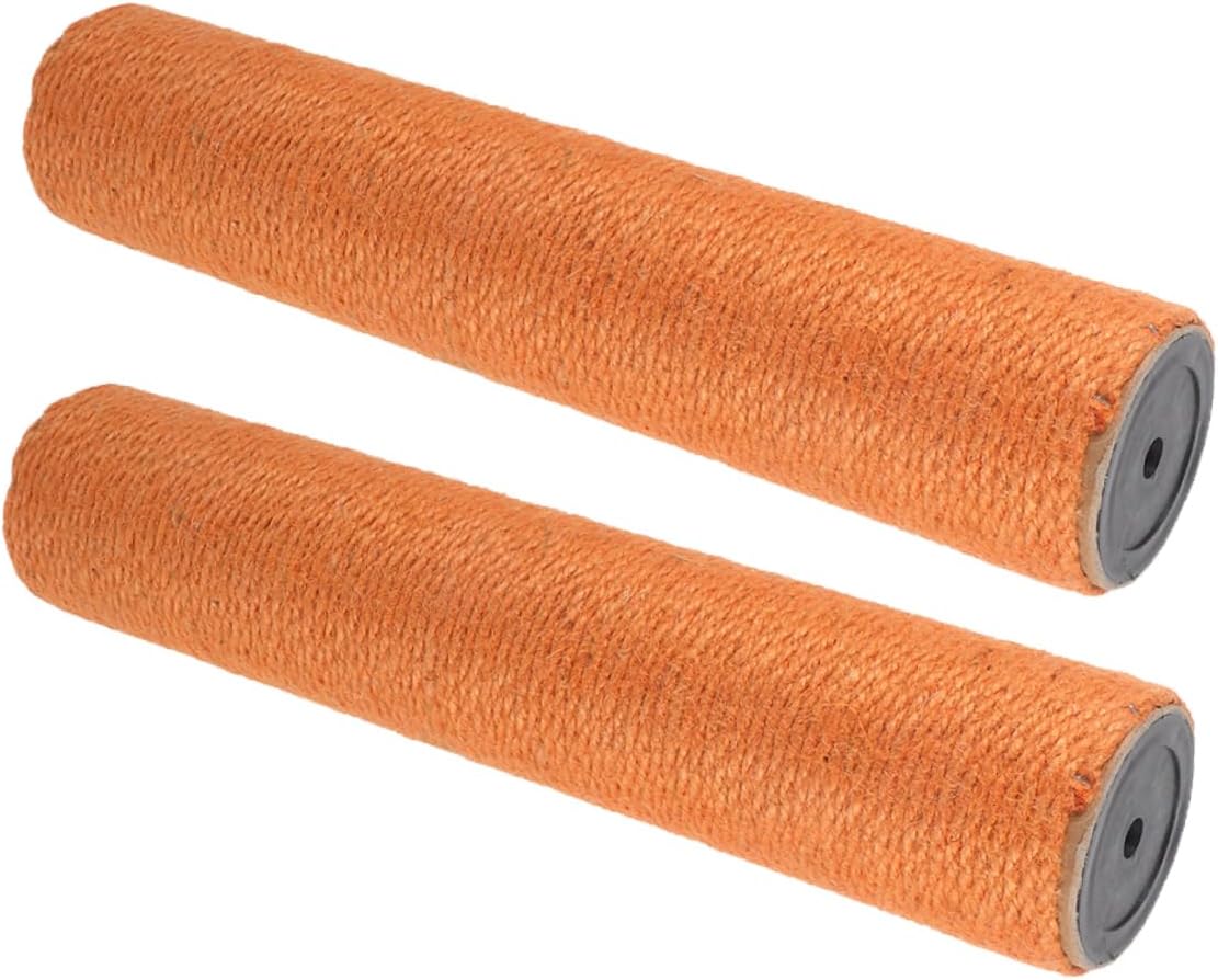 Mikikit 2pcs Thick Jute Rope Cat Scratch Post Indoor Cat Scratcher for Exercise Claw Grinding