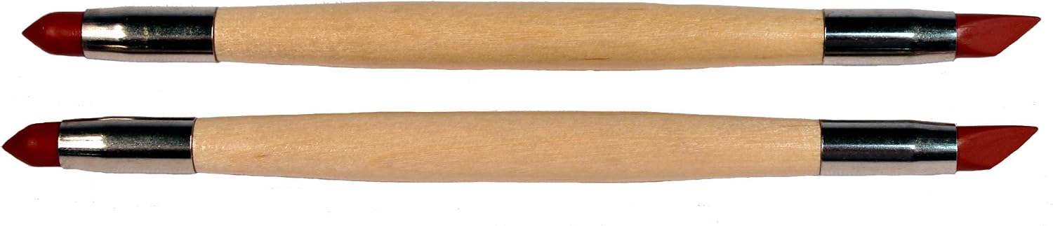 Creative Hobbies® Paint Eraser Squeegee, Precision Paint Eraser Stick Tool, Moist Clay Shaper, Pack of 2