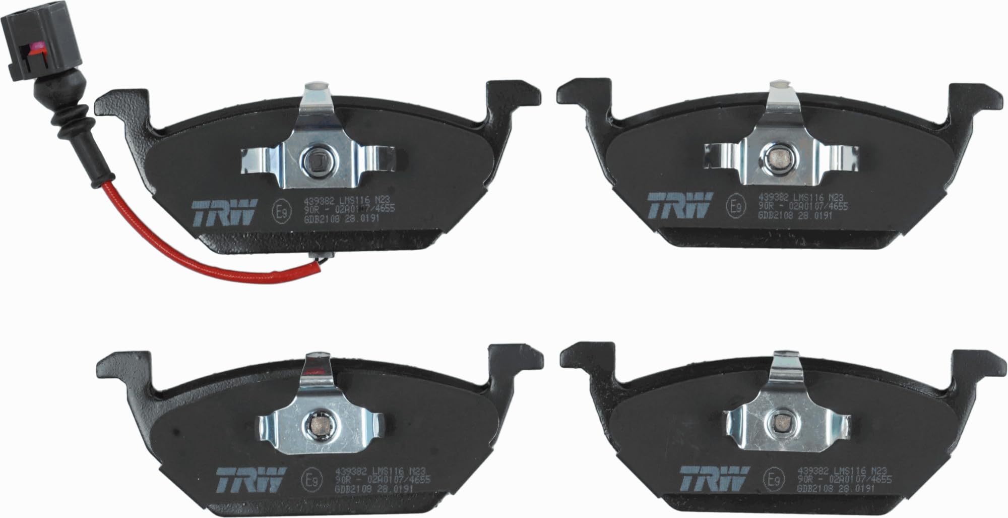 TRW Fren Balatası Ön Volkswagen Golf IV 1.6 97-05, 1.6 16V 00-05, 2.0 98-04, 1.9 TDI 97-05, Golf V 1.4 16V 03-08, 1.6 04-08, 1.9 TDI 03-08, 2.0 Sdi 04-08, Jatta III 1.6 GDB2108