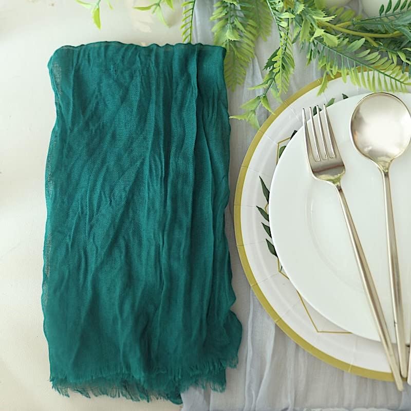 50 Teal Cheesecloth Gauze Cotton Dinner Table Napkins Wedding Party Event Birthday Catering Decorations Supplies