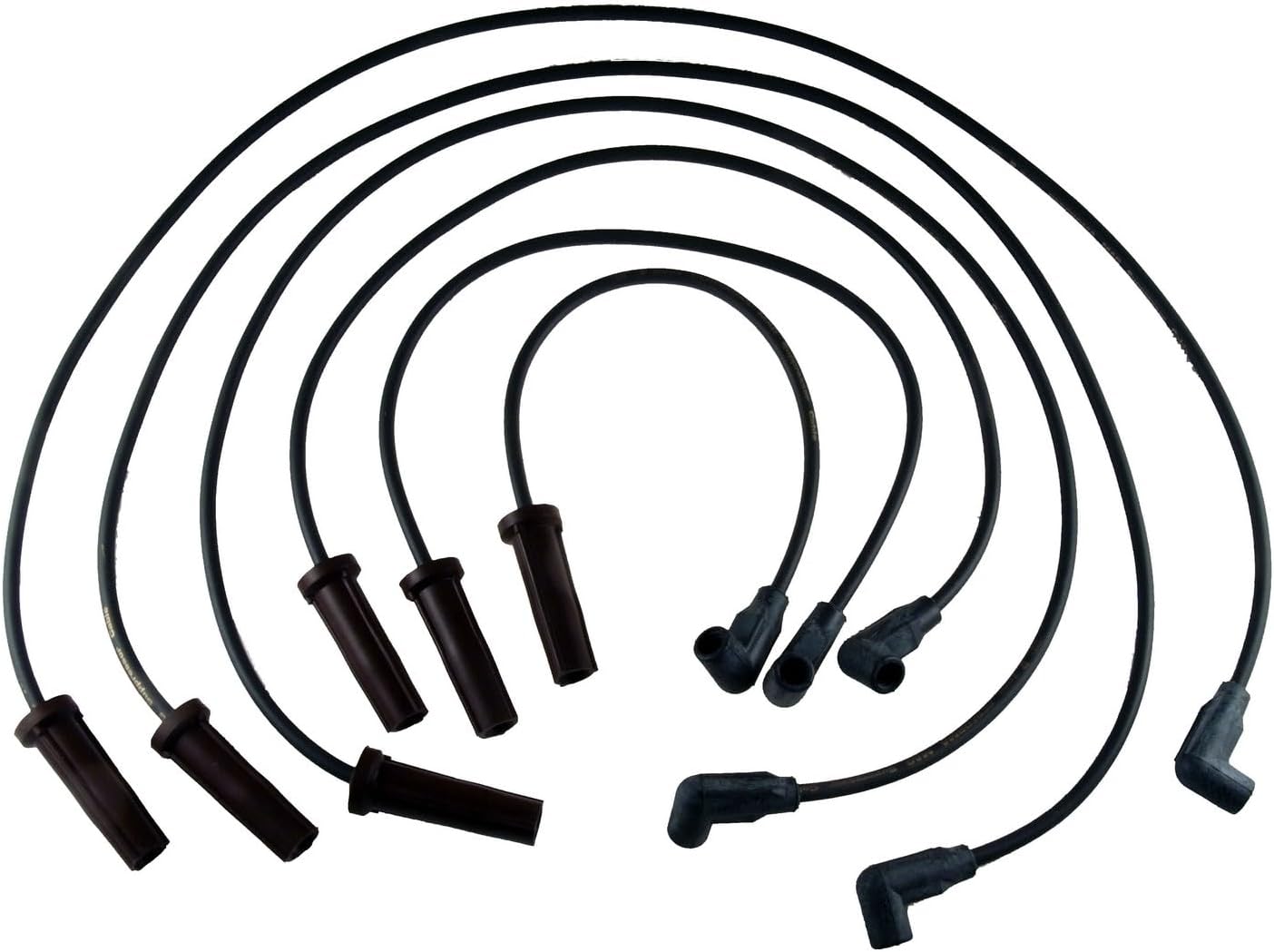 Spark Plug Wire Set - Copper Core, PVC Insulation - Compatible With Buick LeSabre 1999-2005