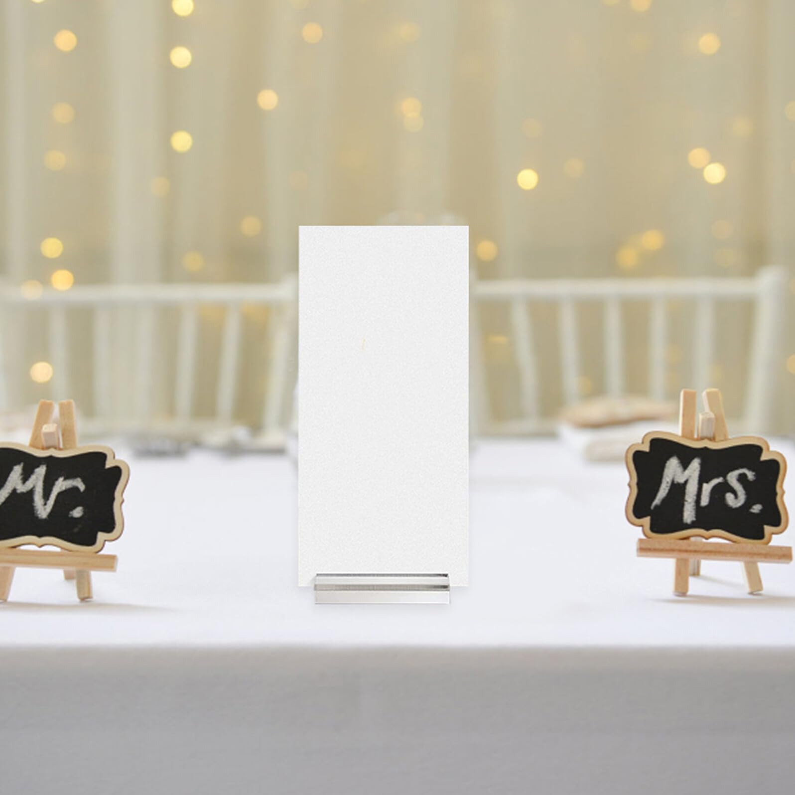 TOYANDONA 10stücke Acryl Kartenständer Transparent für Tischnummern Namenskartenhalter Tischkartenhalter Hochzeits-schildständer Platzkartenhalter