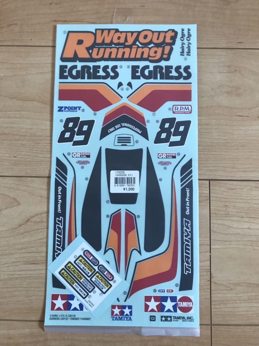タミヤ イグレス 2013 ボディ ウイング ステッカー 新品 タミヤ 1⁄10RC
