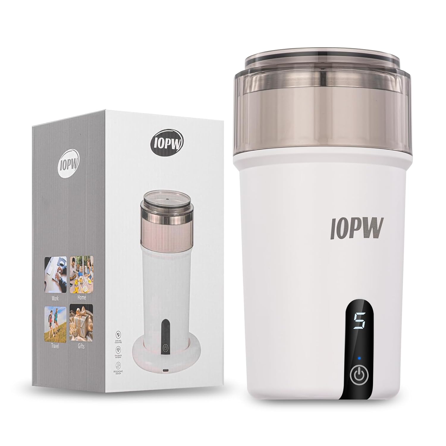 Hydrogen Water Bottle Generator, Stainless Steel Hydrogen Water Bottle, Hydrogen Water Machine Equipped with LED Display and Water Proof Function?Gift for Love Friend Family