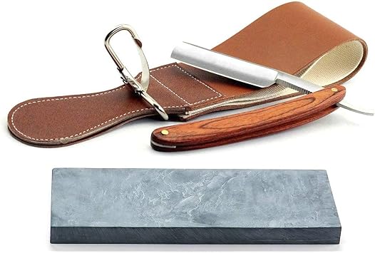 Grandslam Shaving Straight Razor Kit with Leather Strop, Shaving Kit