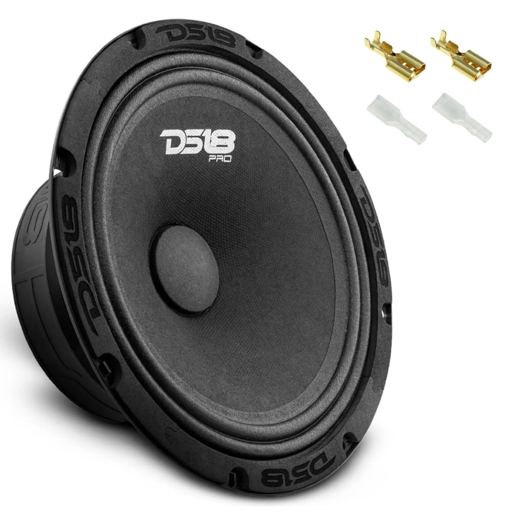 GK SOUND1 Set for DS 18 PRO-GM8.4 20 cm 200 mm 8 Inch Diameter Midrange 190 Watt RMS and 580 Watt Max 4 Ohm Sensitivity 94 dB for Cars 1 Piece + Mounting Faston