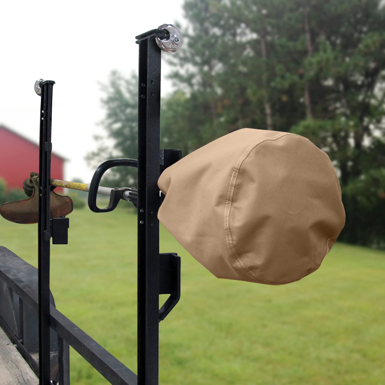 Chuanke Trimmer Cover 100% Waterproof 600D Oxford Fabric fits Most Echo, STIHL, Husqvarna and Others Alike String Trimmers ?Brown?