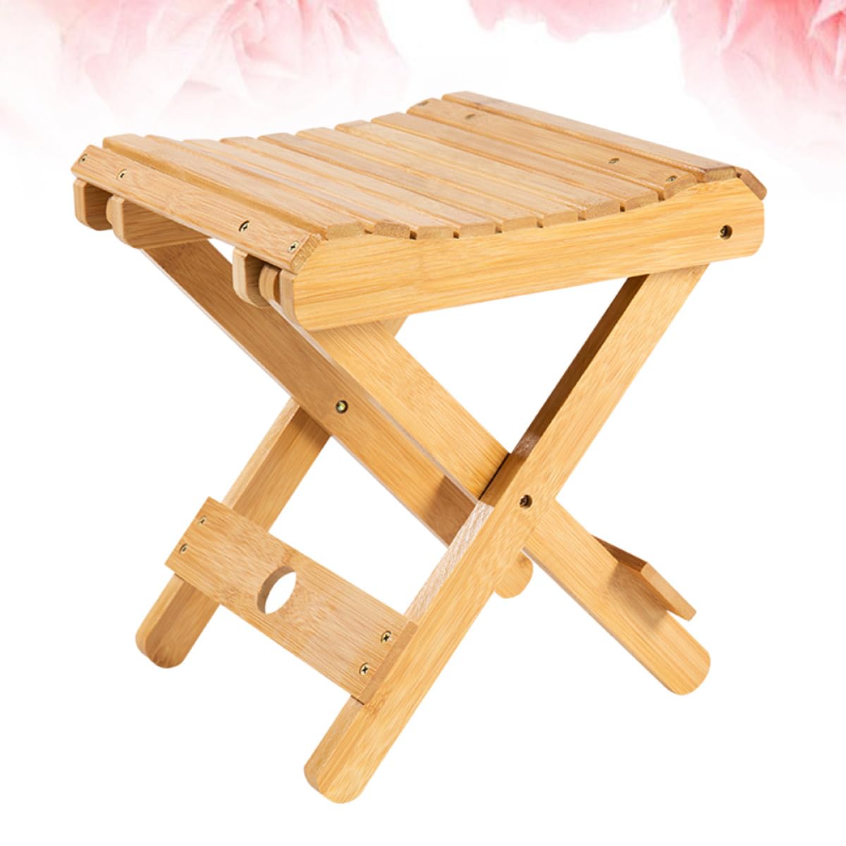 MAGICLULU Sgabello Pieghevole Portatile in Legno, per Ragazzo Ragazza, Kaki | Realizzato a Mano, Uso Multiuso, Design Richiudibile, per Patio e Spiaggia, Confezione da 1 Pezzo