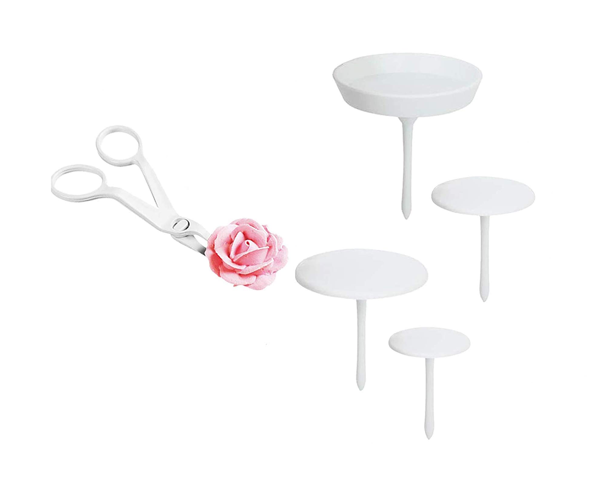 RKPM HOMES Cake Nail Flower DIY Cake Decorating Tool, Biscuit Cutters Sugarcraft Cake Decorating, Muffin Decoarting Tool with Scissors (Cake Nail Flower with Scissors) (B08XK3Q4DV) Amazon Price History, Amazon Price Tracker