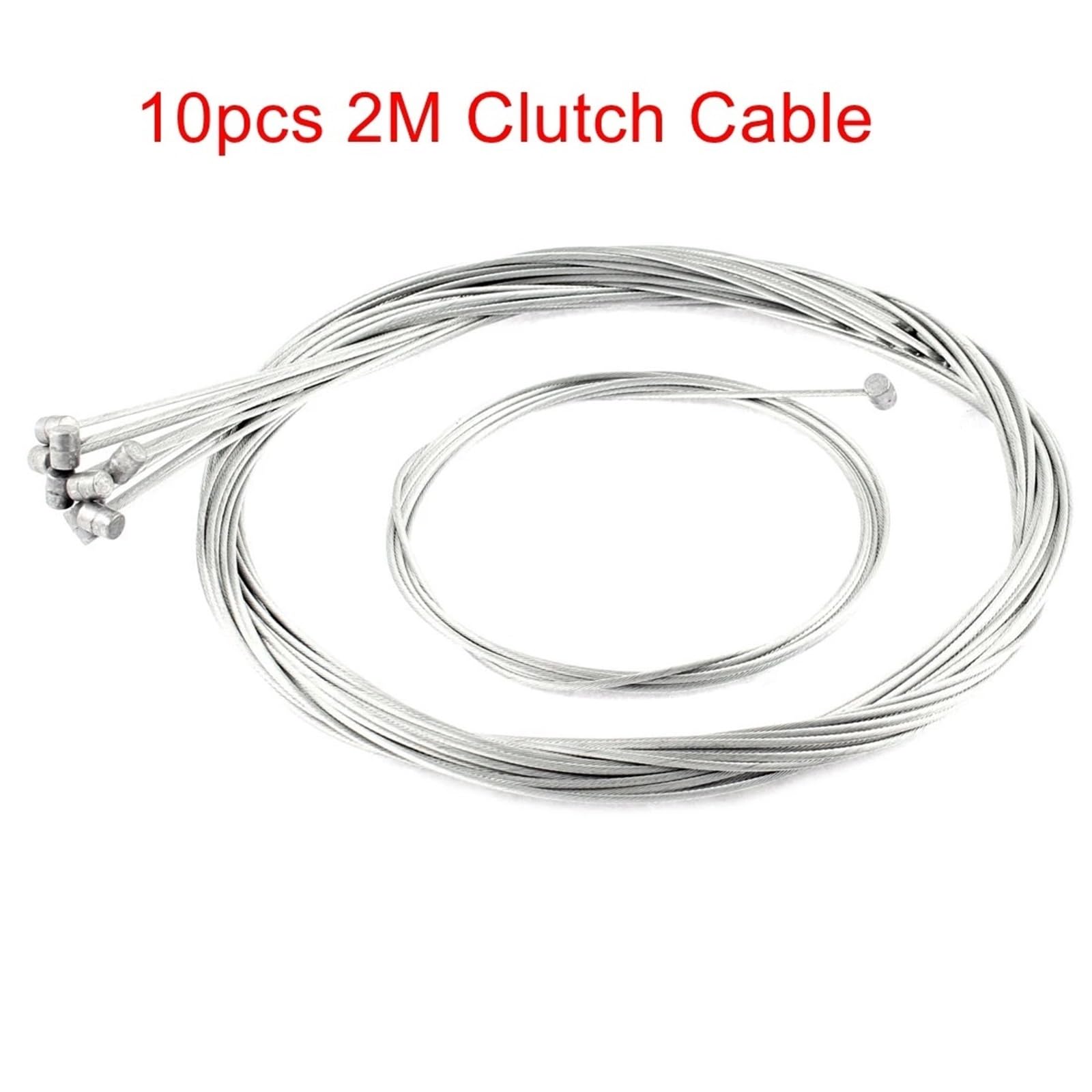 Câble de Gaz Accélérateur Câble d'accélérateur et d'embrayage pour moto Scooter, 1.2M, .8M de Long, câble, frein avant arrière, fil en acier(10pcs 2m Clutch)