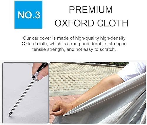 Miniatura 5 de QERFSD Plus - Funda de terciopelo impermeable para coche compatible con DS Automobiles DS3 Cabrio DS3 Crossback DS4 Crossback DS5 DS7 Crossback