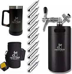 Kit Chopeira Térmica Keg Vacuum Portátil de 5 L com Caneca About Beer