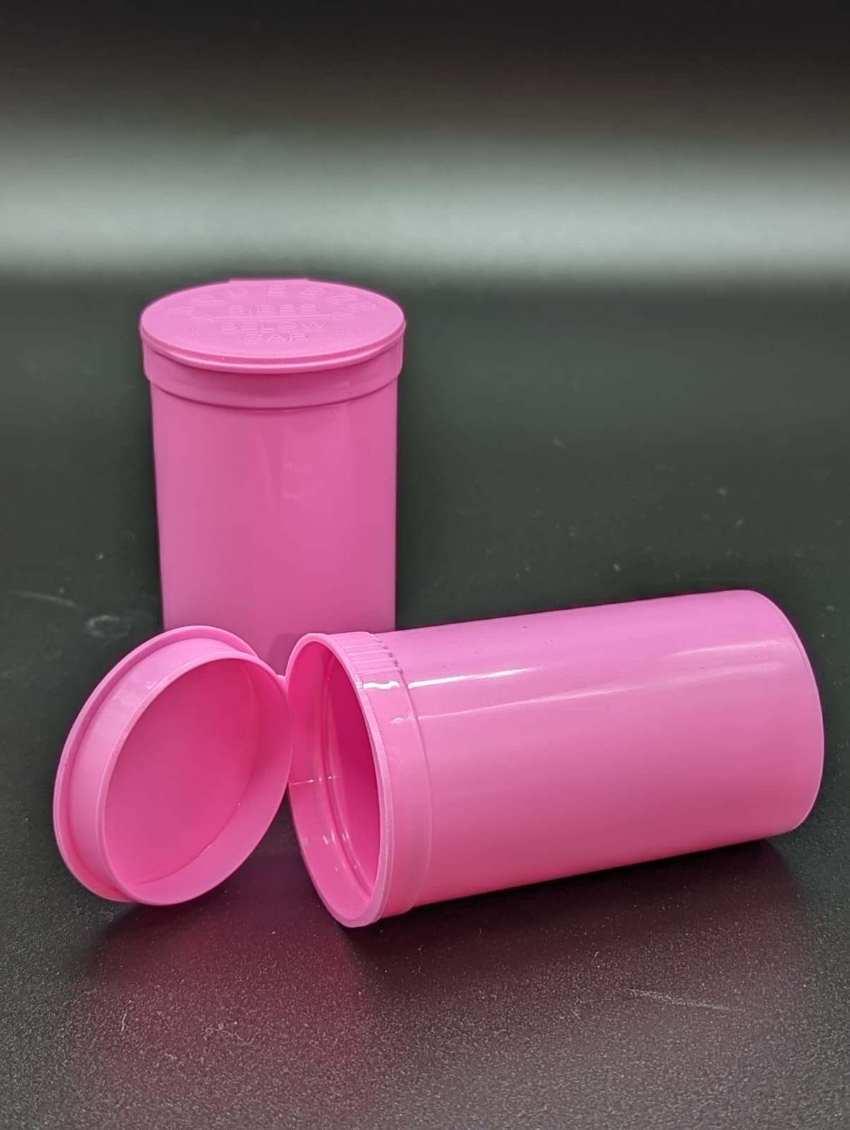 50 x 19 Drams Pop Tops vials 80ml Storage containers Herbs & Medicine Container, Squeeze containers (Bubblegum)
