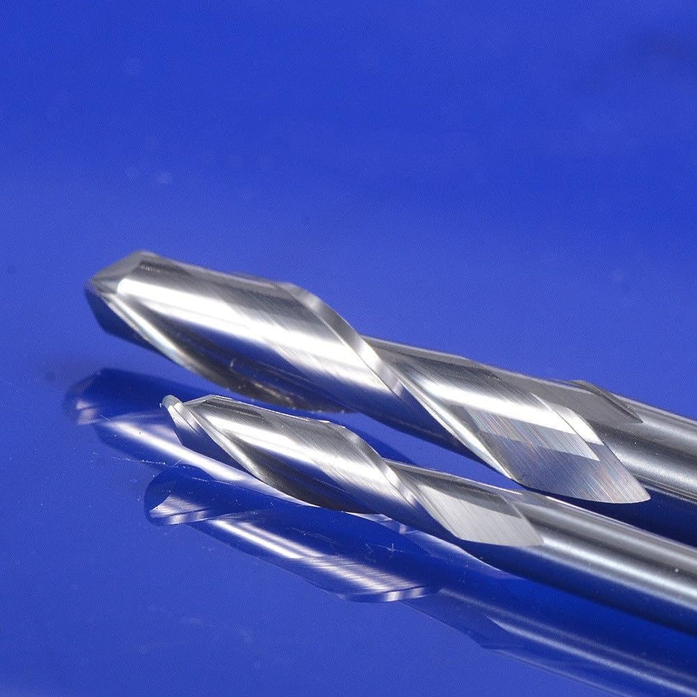 5pcs 4mm Shank Carbide Ball Nose End Mill 4mm Cutting Diameter Spiral Milling Cutting CNC Router Bits for Engraving