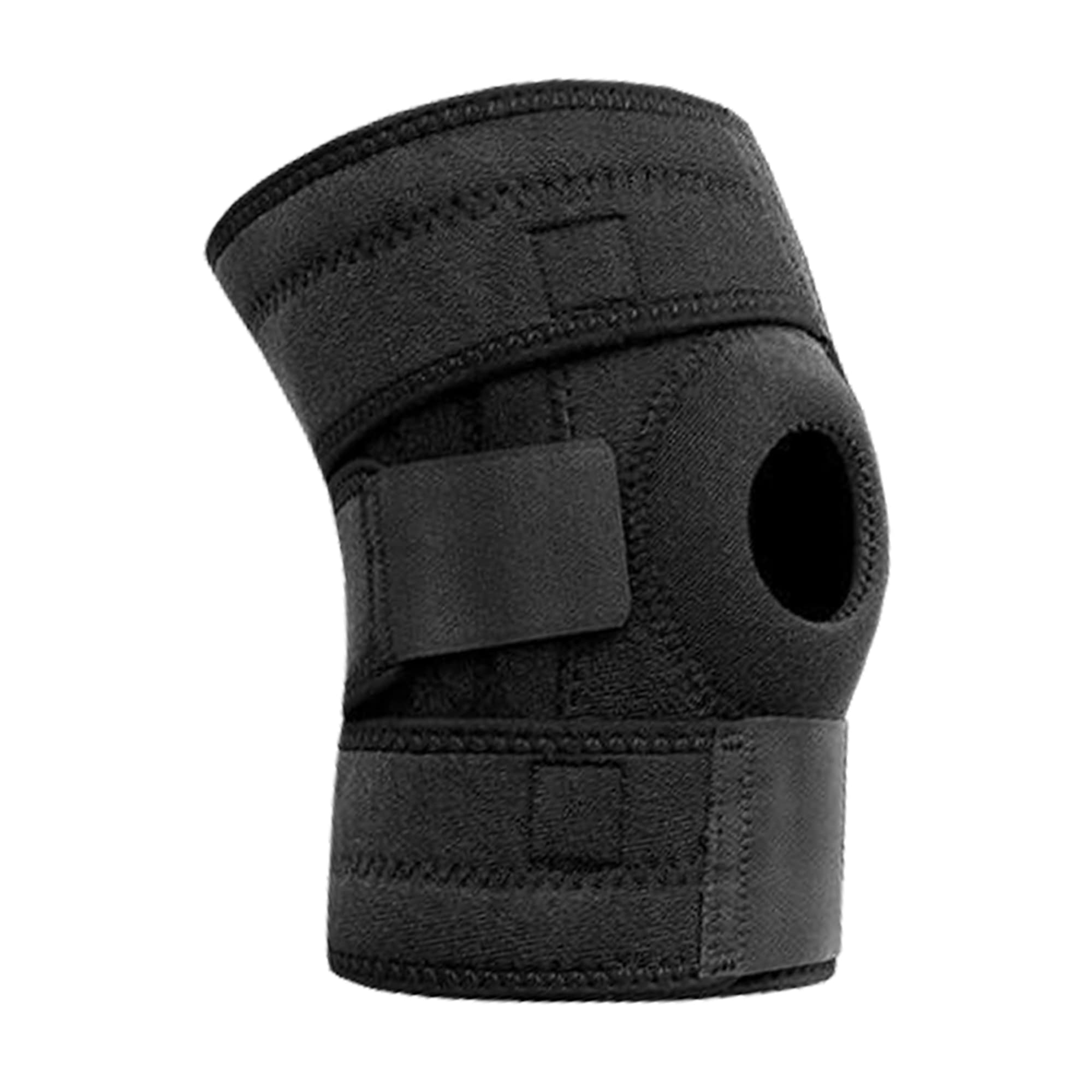 Knee Brace with Side Stabilizers - Knee Brace for Men and Women for Knee Pain Relief, Running, Meniscus Tear and Arthritis Knee Pain - Adjustable One Size Patellar Stabilizing Knee Brace [ 12-17 Inches ]