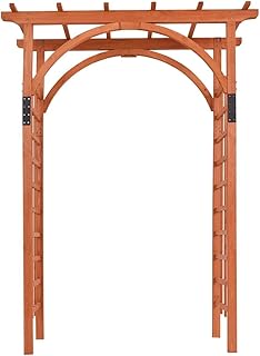 Premium Outdoor Wooden Cedar Arbor Arch Pergola Trellis Wood Garden Yard...