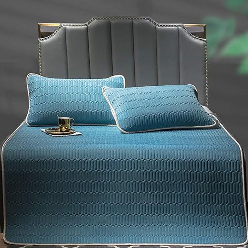 Vista 7 de Tapete de enfriamiento con funda de almohada, plegable plegable de verano con emulsión de seda de hielo, almohadilla de gel para colchón de frío