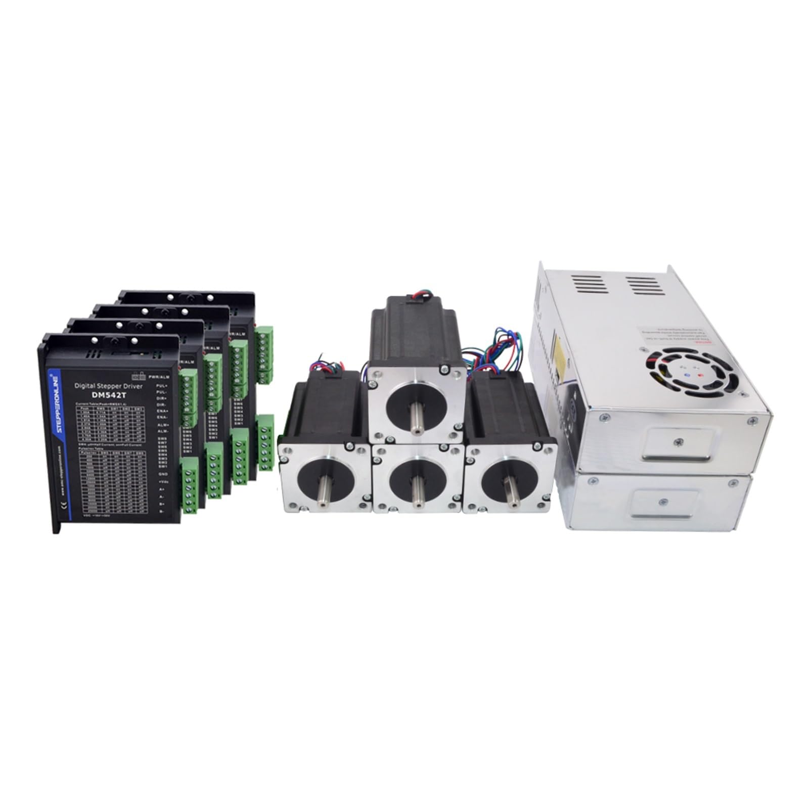 HEXEH Kit Router a 4 Assi 3.1Nm(439oz.in) Nema 24 Motore Passo-Passo e Driver