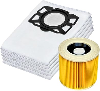 فلتر أكياس المكنسة الكهربائية مناسب ومتوافق مع Karcher،KFI 357 KFI357 KA 40 حقيبة بديلة 2.863-314.0WD2 Plus WD3