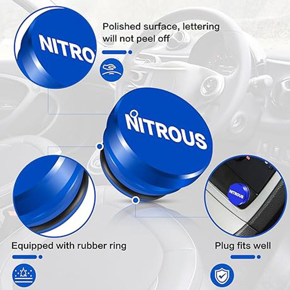 SSyang Tappo Presa Accendisigari, 12V Copertura Antipolvere per Accendisigari Automobilistica, Copri Spinotto per Accendisigari, Tappo Protezione Spina per Veicoli con Spinotti Accessori (Blu