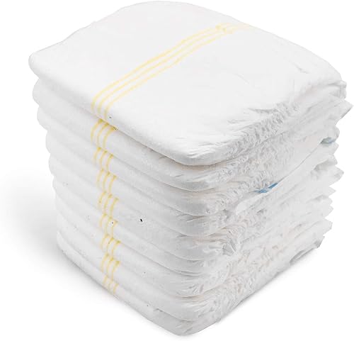 Miniatura 4 de ValueFresh - Pañales desechables para perras, mediano, paquete a granel de 576 unidades, cobertura completa con orificio para la cola, cierres sin