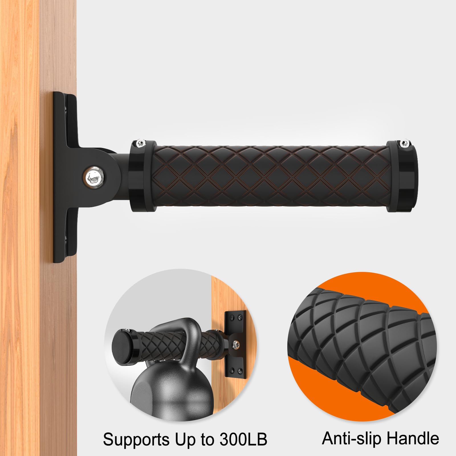 Barra de agarre abatible, mango de ayuda antideslizante para pared, puerta, escaleras, barras de seguridad para el hogar para personas mayores, ancianos, discapacitados, color negro