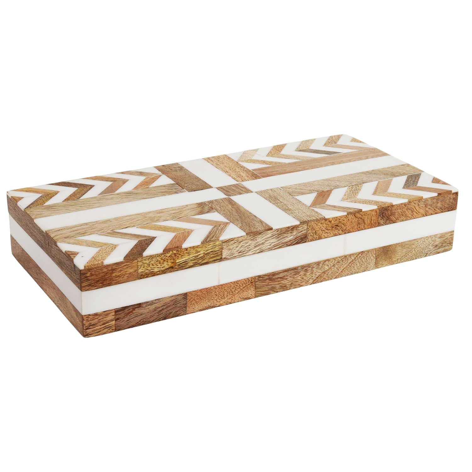 Handicrafts Home Handmade Patisserie Collection Decorative Jewelry Box Organizer – Keepsakes, Trinkets, and Home Decor – Antique Coffee Table Storage, Memory Box, Farmhouse Style Decor Adorn, 12x6x2