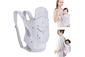 Canguro para bebe 0 a 6 meses - Portabebé ergonómico 4 en 1