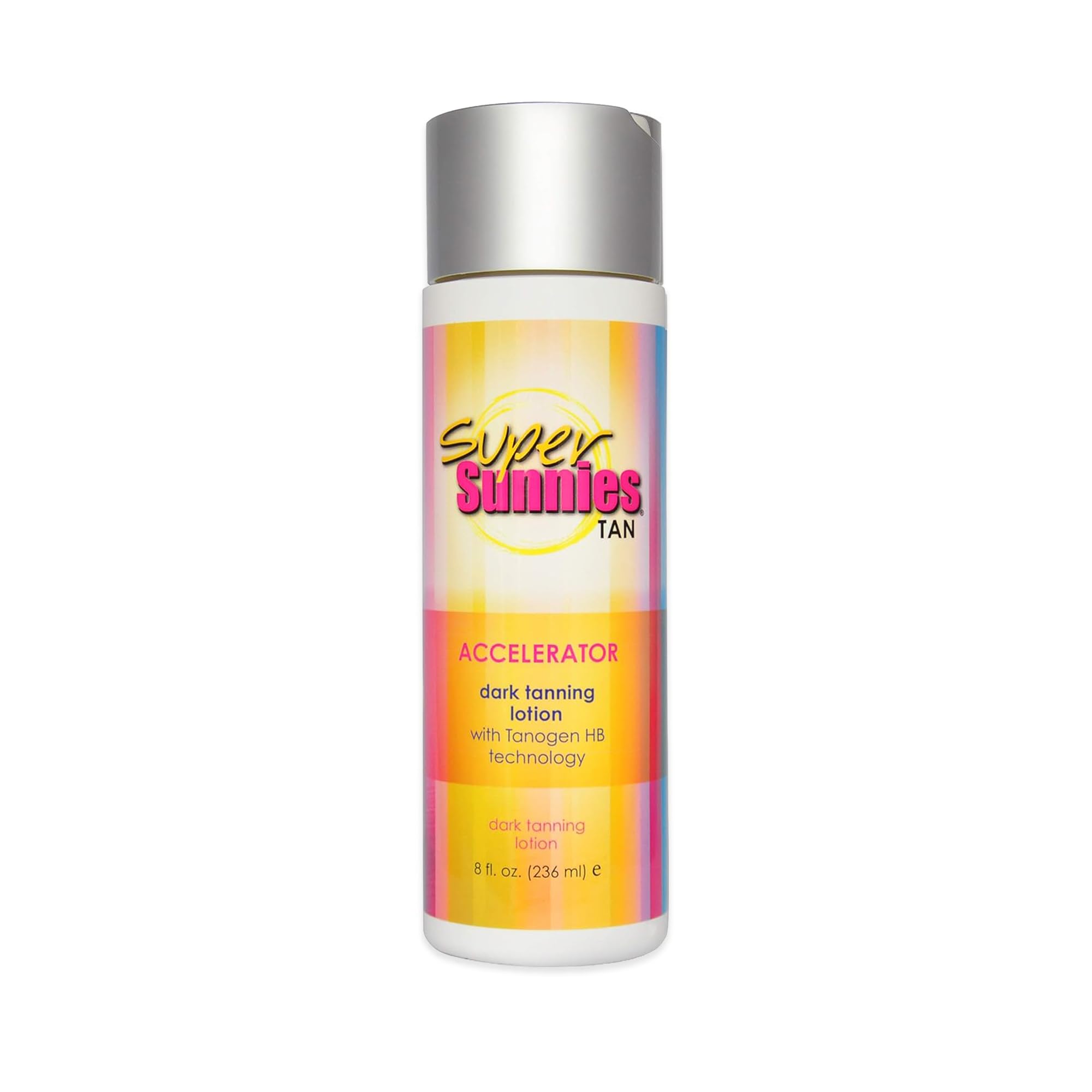 Super Sunnies Tan Accelerator Dark Tanning Lotion with Tanogen HB for Indoor Tanning Beds and Outdoor Tanning, 240ml