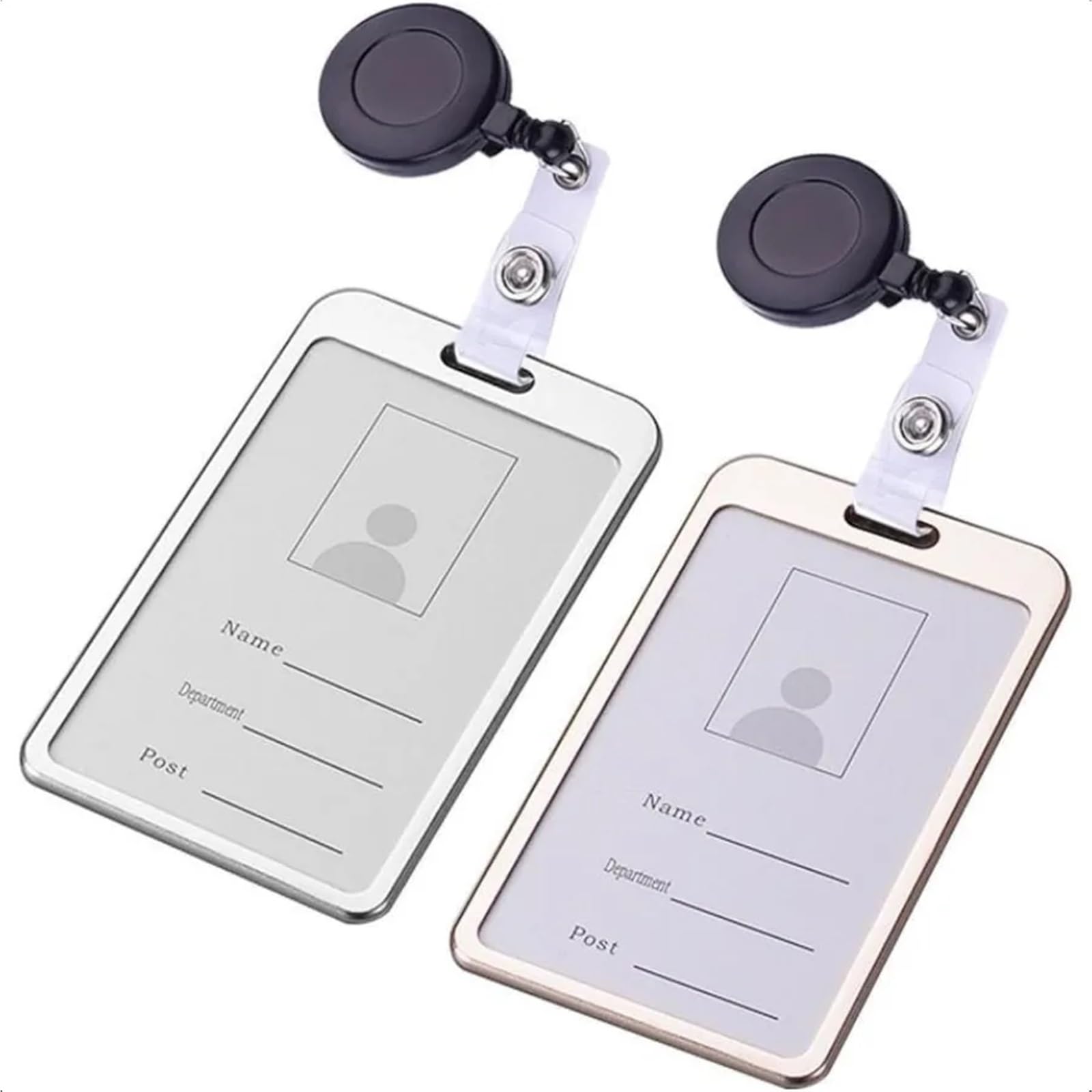 100 Pcs Versenkbare Jojo Clips Halter for Hängen ID Karte Name Schlüssel Kette Schwarz Für Schlüssel Kartenhalter
