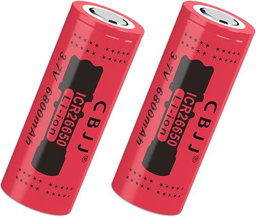 Miniatura 1 de 26650 Batería recargable 3.7V 6800mah alta capacidad para linterna 240424 (paquete de 2)