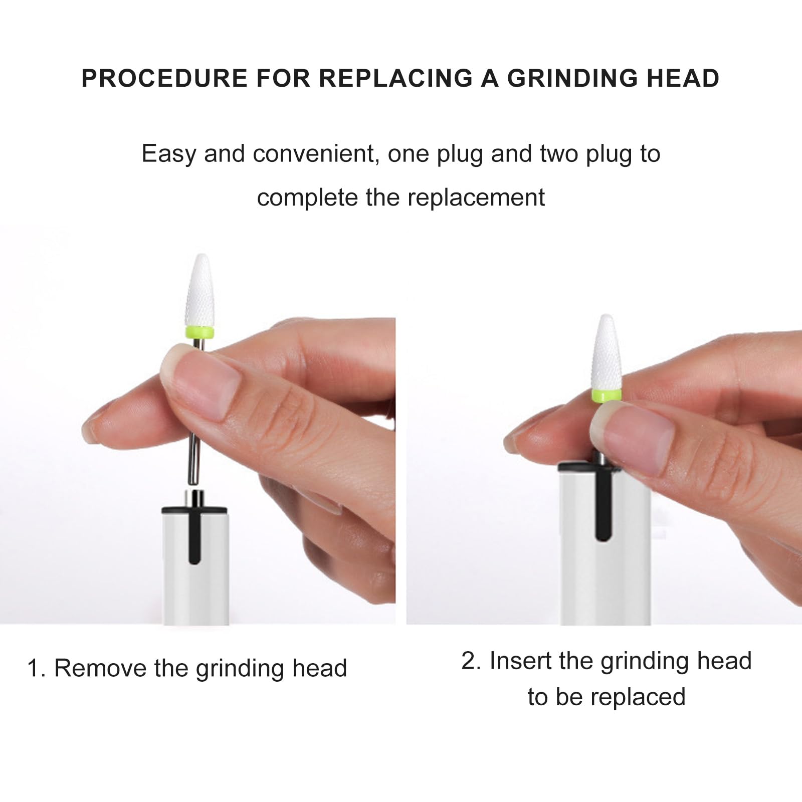 Trapano elettrico senza fili per unghie trapano per unghie per gel acrilico polvere smalto portatile manicure pedicure strumento