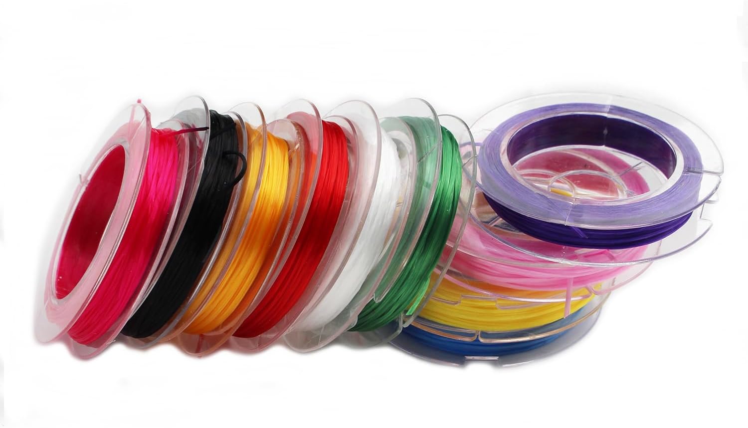 Tigofly 10 Packs Flat Elastic Stretchy Floss Flexible String Worm Flies