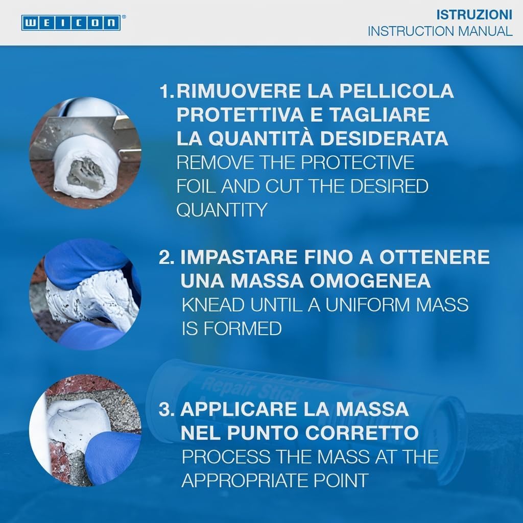 WEICON Repair Stick Multi 57 g 2 componenti resina epossidica speciale extra forte