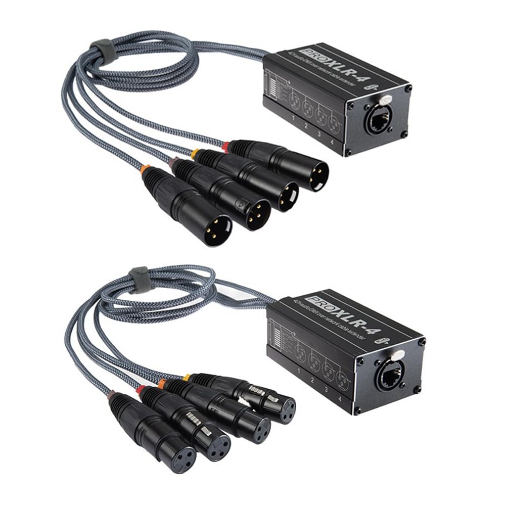 Splitter di Rete Cavo Audio RJ45 a XLR Maschio per Estensione di Rete Cavo Serpente Scena o Registrazione in Studio
