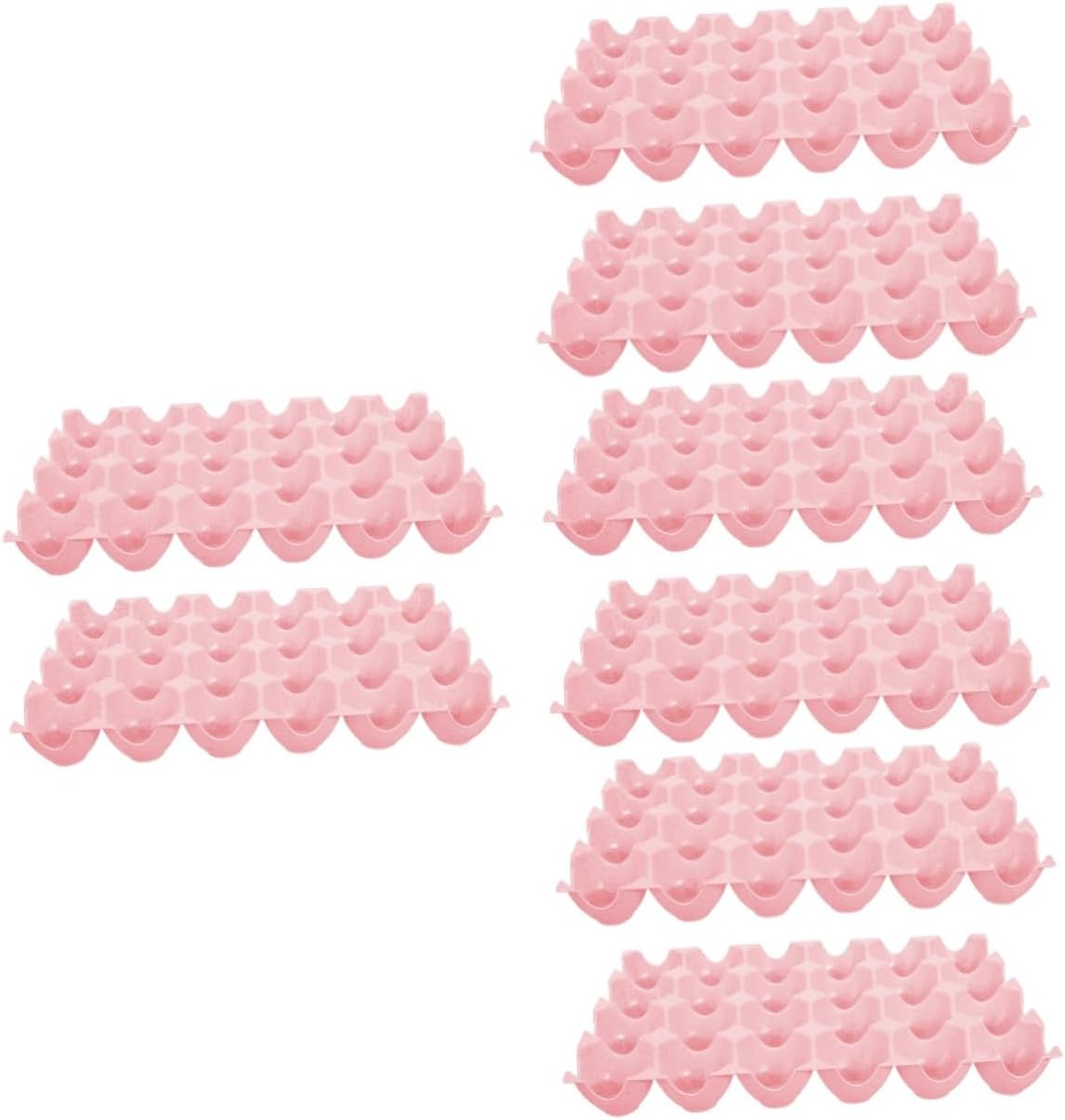 8 Pcs 24 Egg Storage Box Egg Storage Plate Egg Tray Egg Container for Refrigerator Egg Holder Egg Plate Egg Storage Shelf Egg Storage Rack Egg Organizer
