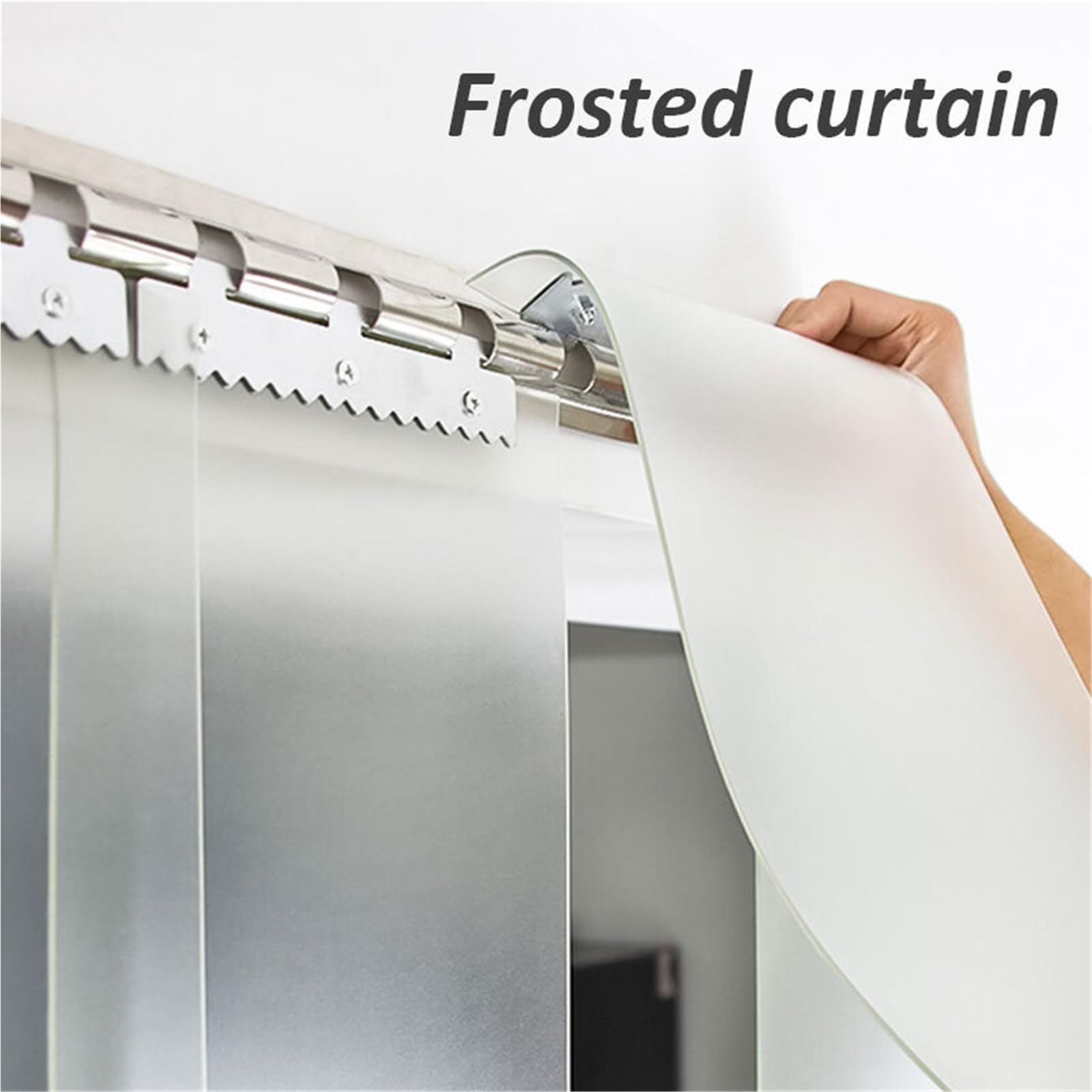 Rideaux à Bandes en PVC Transparent 1PCS Kit PVC Door Curtain Matte Windproof Air-Conditioning Soft Indoor Outdoor Room Hanging Strip Screen Warehouse(18x160)