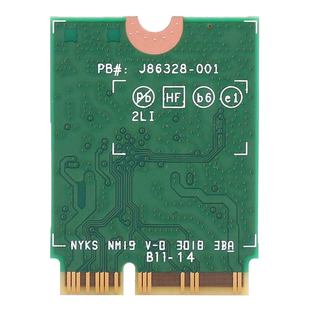 ASHATA AX201NGW WiFi 6 karta sieciowa, 2400 m WLAN i Bluetooth 5.0 karta do interfejsu M.2 CNVi02, tylko do urządzeń 64-bitowych