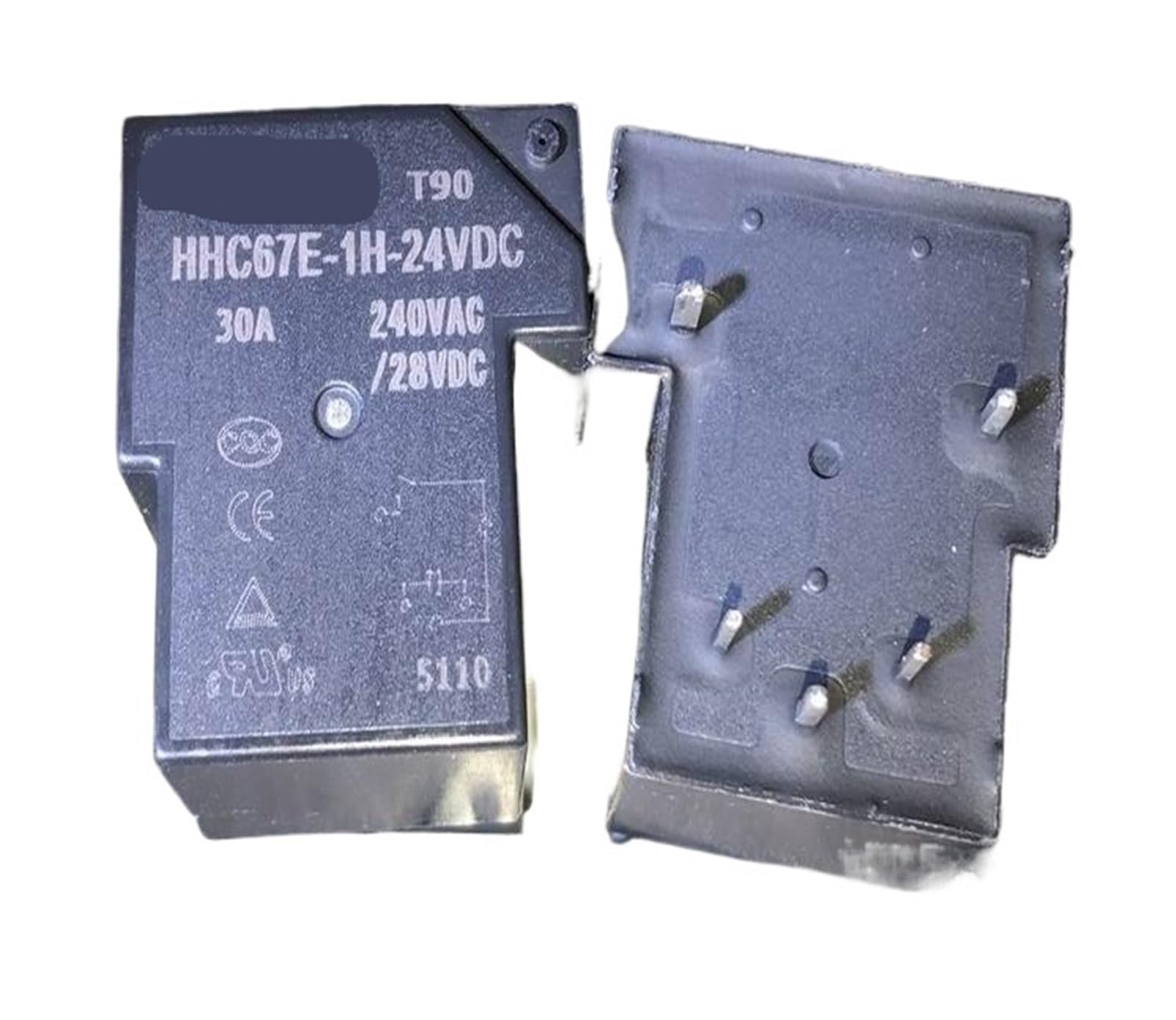 Relé HHC67E-1H-24VDC de 5 pines con aislamiento reforzado de 24V