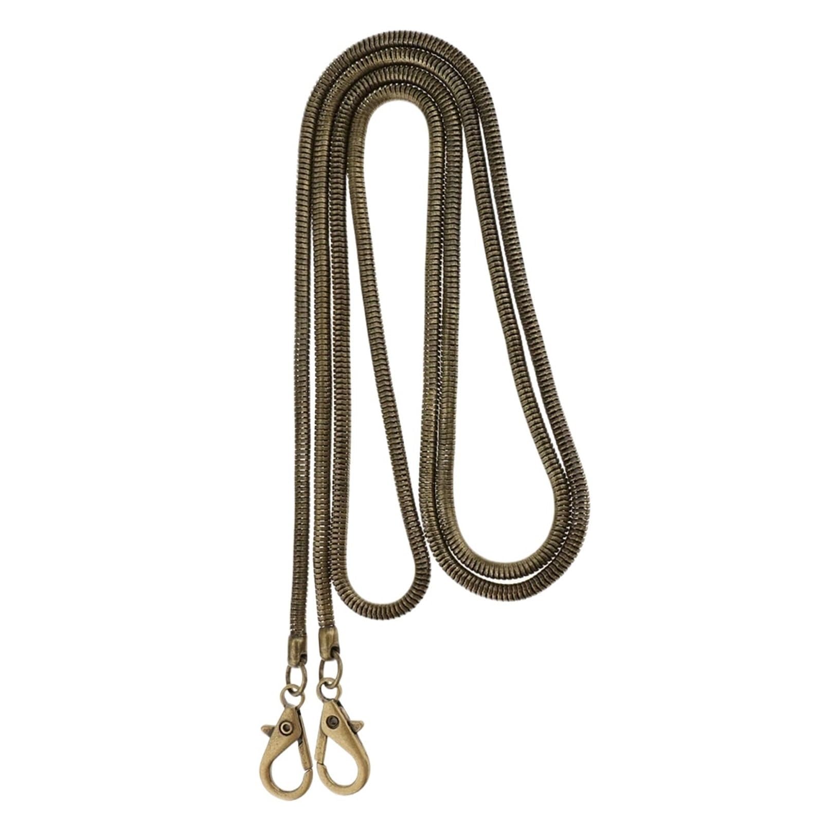 YUSUZH 2pcs Chain Bag Strap Replacement for Handbag Crossbody Shoulder 120cm for Small Bag(Bronze)